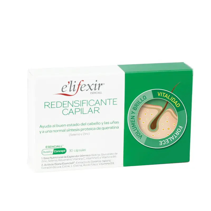 Elifexir Essentialall Hair Redensifying and Fortifying Anti-Hair Loss 30 Capsules