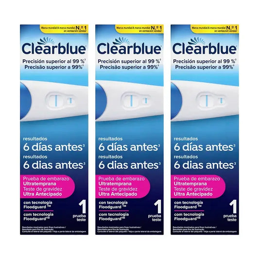 Clearblue Test di gravidanza precoce Confezione di test di gravidanza analogici, 3 test