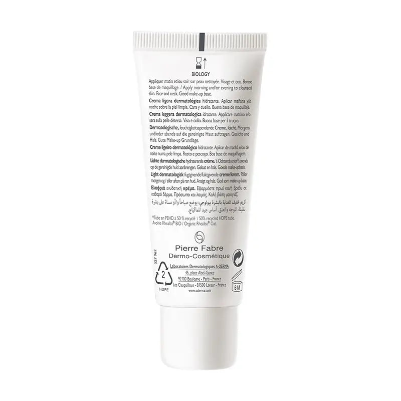 A-Derma Biology Idratante dermatologico leggero 40 ml