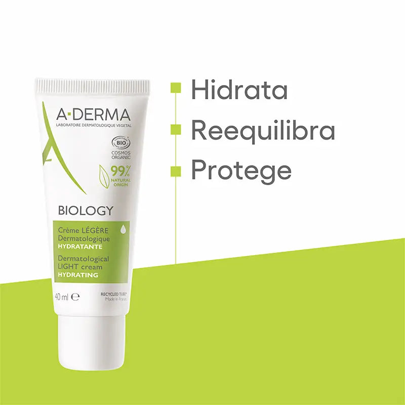 A-Derma Biology Idratante dermatologico leggero 40 ml