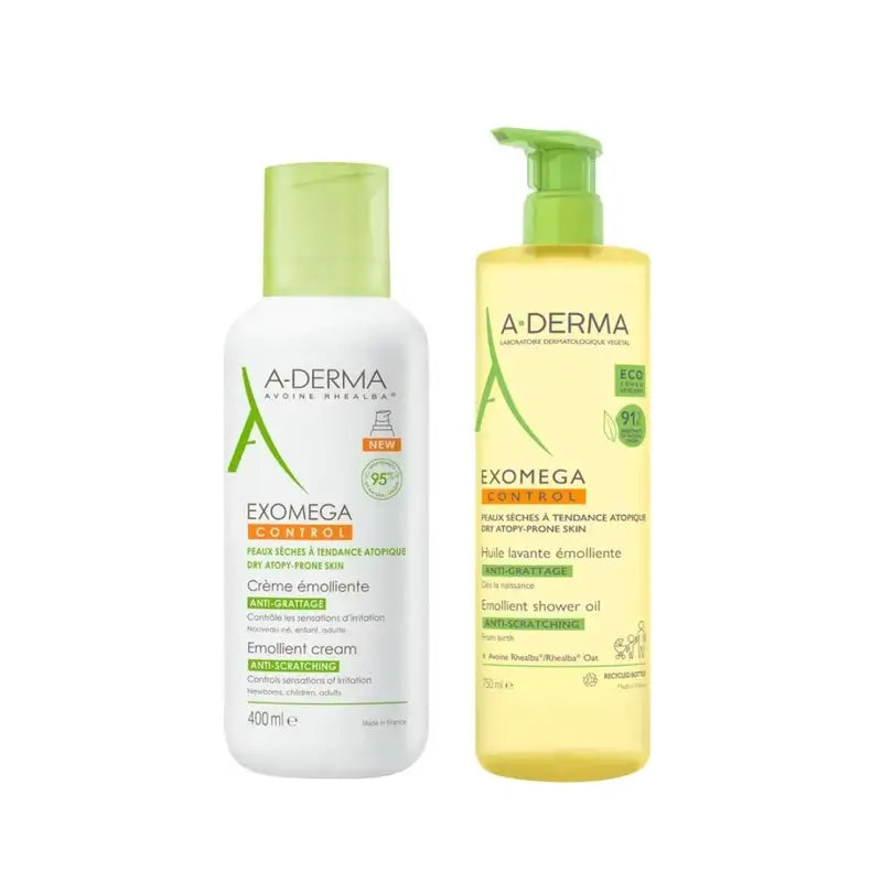 A-Derma Olio Exomega 750Ml + Crema Exomega 400Ml