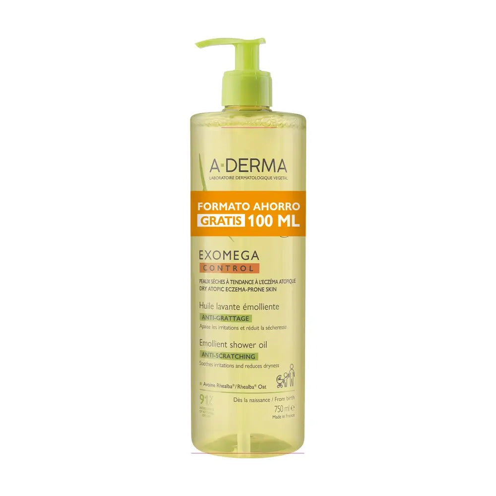 A-Derma Exomega Control Olio doccia emolliente anti-irritazione 750 Ml