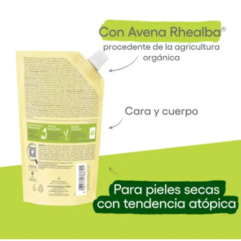 A-Derma Exomega Control Olio Eco-Ricostituente, 500 ml