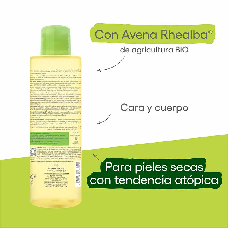 A-Derma Exomega Control Olio doccia emolliente 500 ml