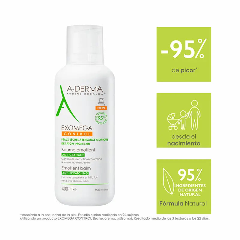 A-Derma Exomega Control Balsamo emolliente 400 ml