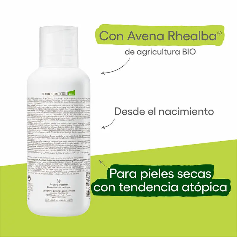 A-Derma Exomega Control Balsamo emolliente 400 ml