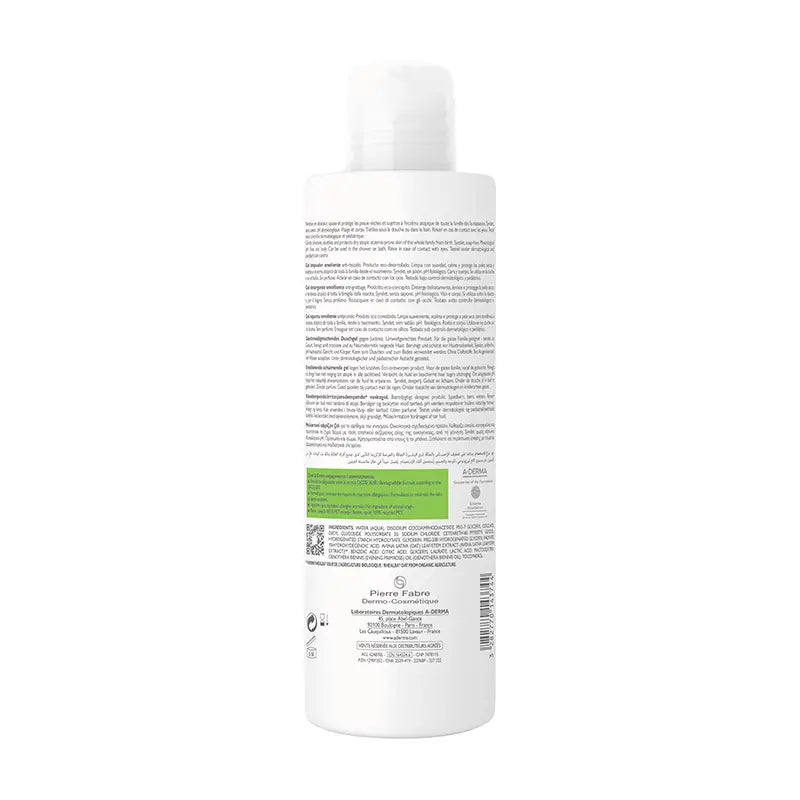 A-Derma Exomega Control Gel detergente emolliente 500 ml
