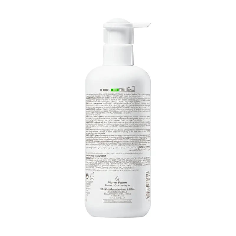 A-Derma Exomega Control Latte emolliente per il corpo 400 ml
