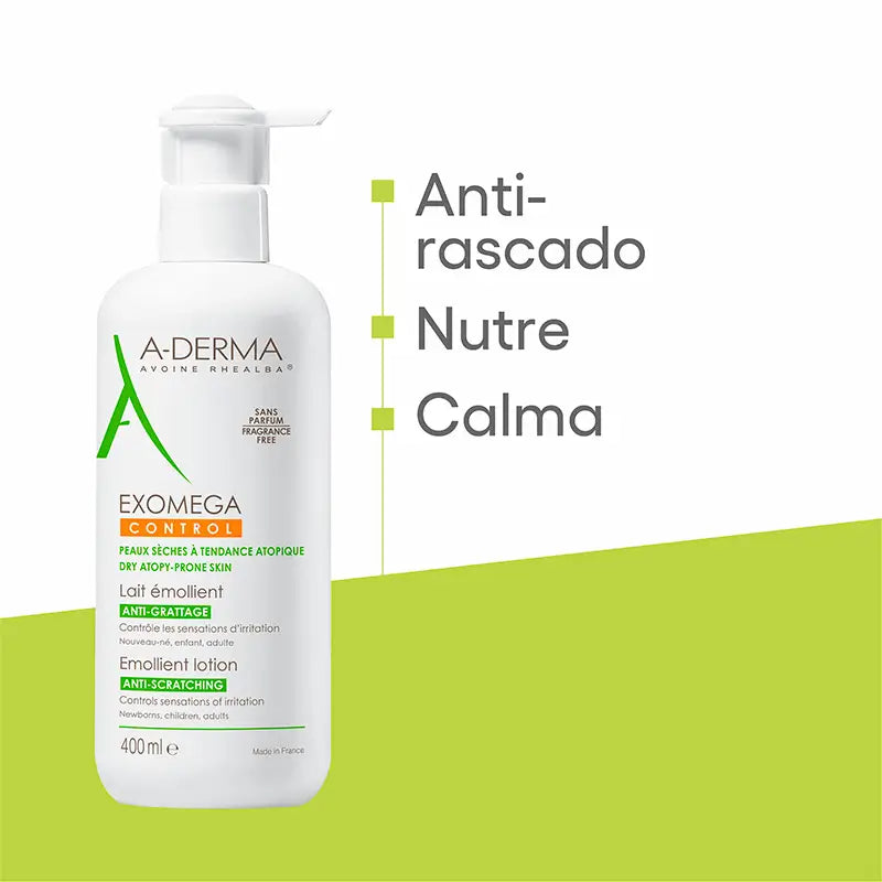 A-Derma Exomega Control Latte emolliente per il corpo 400 ml
