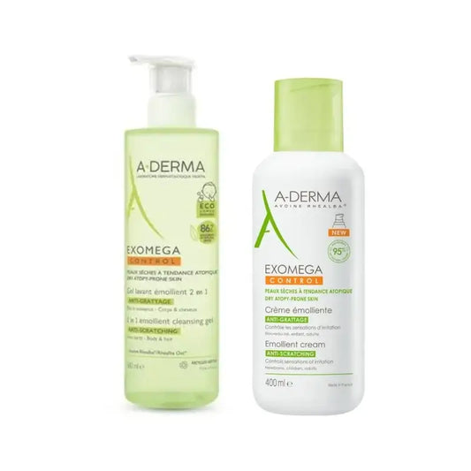 A-Derma Exomega Gel 2 In 1 + Exomega Crema 400Ml