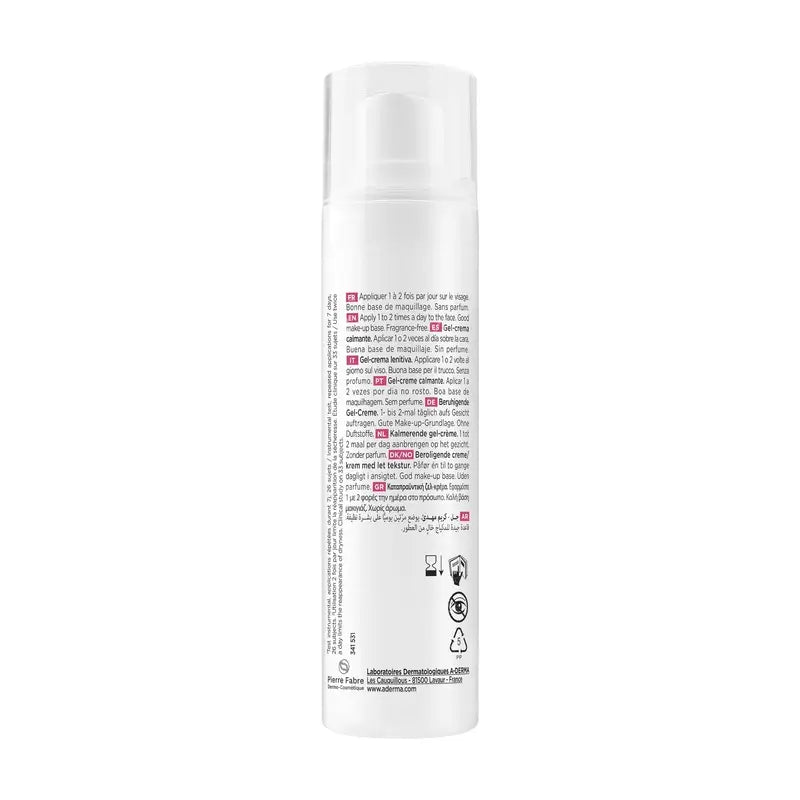 A-Derma Exomega Gel-crema lenitivo per il viso, 40 ml