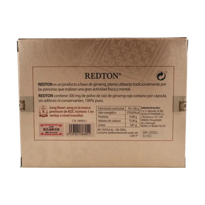 Abamed Farma Redton Ginseng rosso coreano 100Cap