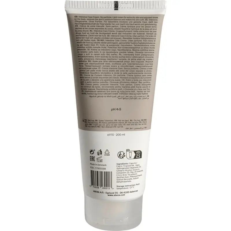 Abena Crema per la cura intensiva al 70% di lipidi, 200 ml