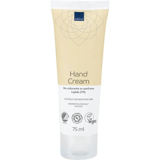 Abena Crema per le mani 21% di lipidi, senza profumo, 75 ml