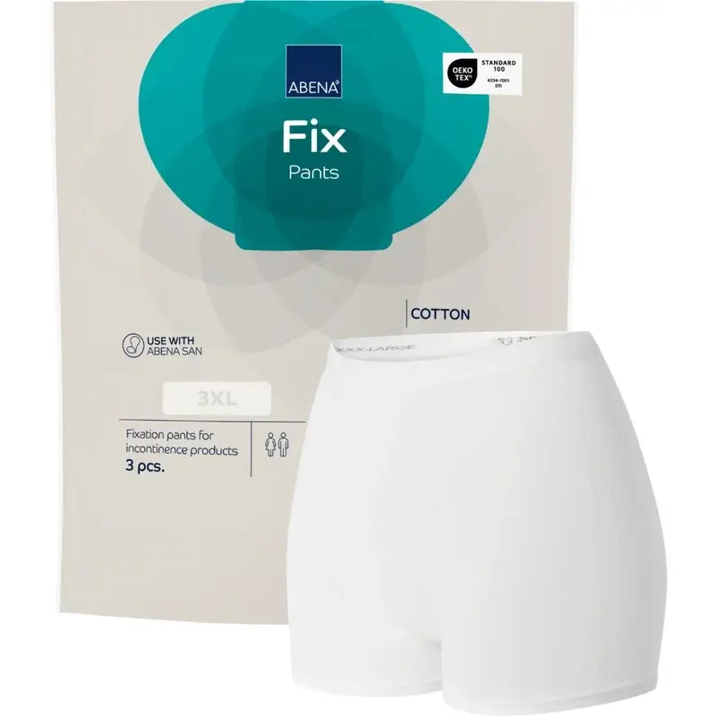Abena Fix Mutandine di fissaggio in cotone, taglia 3XL, 10 pezzi
