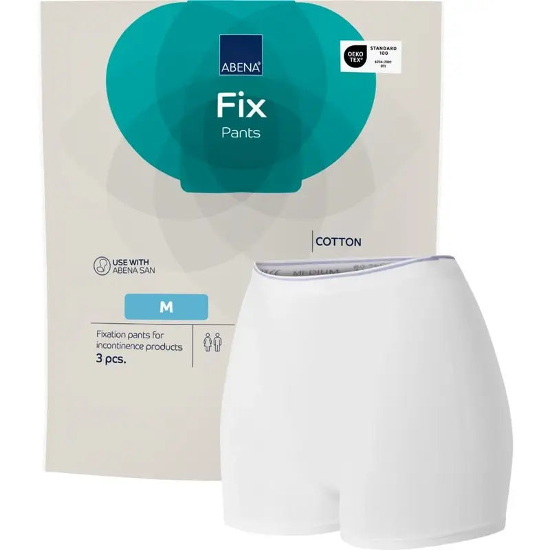 Abena Fix Mutandine di fissaggio in cotone, taglia M, 10 pezzi