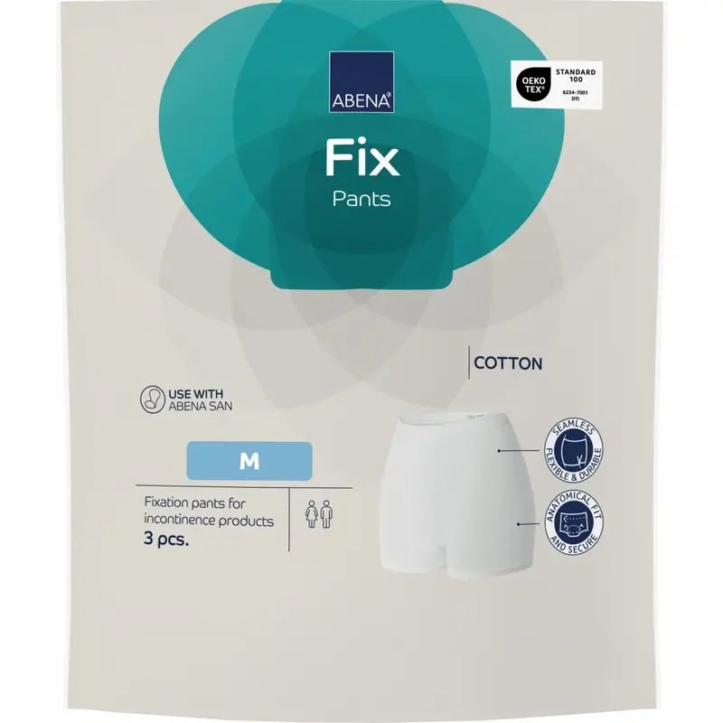 Abena Fix Mutandine di fissaggio in cotone, taglia M, 10 pezzi