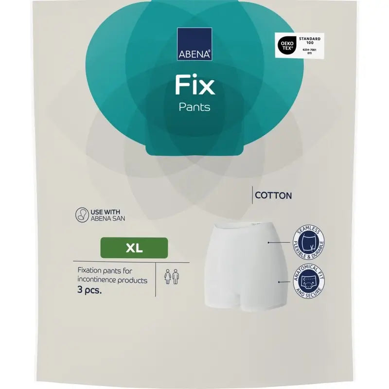 Abena Fix Mutandine di fissaggio in cotone, taglia XL, 10 pezzi
