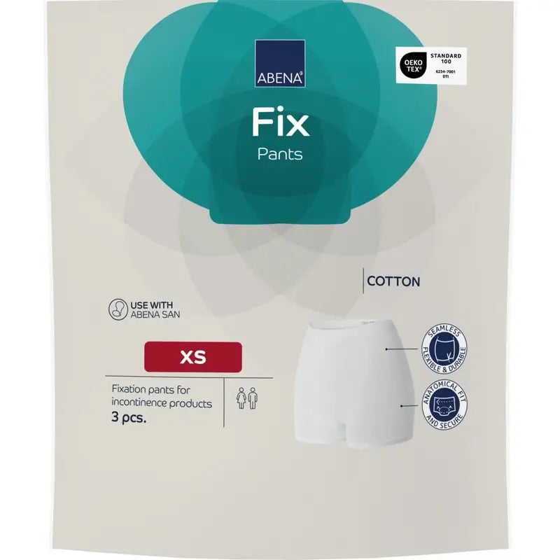 Abena Fix Mutandine di fissaggio in cotone, taglia XS, 10 pezzi