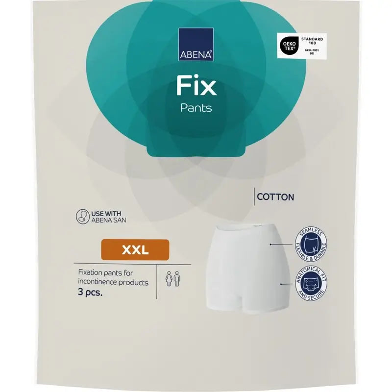 Abena Fix Mutandine di fissaggio in cotone, taglia XXL, 10 pezzi
