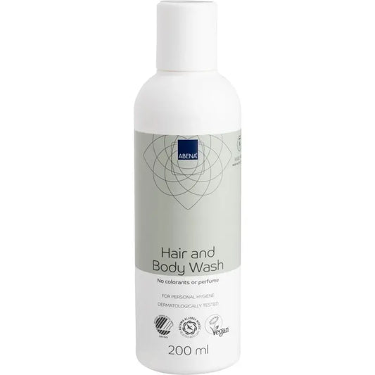 Abena Gel doccia e shampoo senza risciacquo, 200 ml