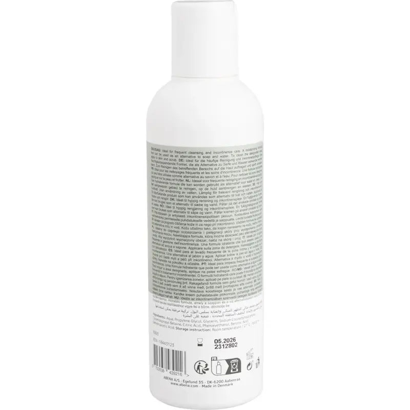 Abena Gel doccia e shampoo senza risciacquo, 200 ml