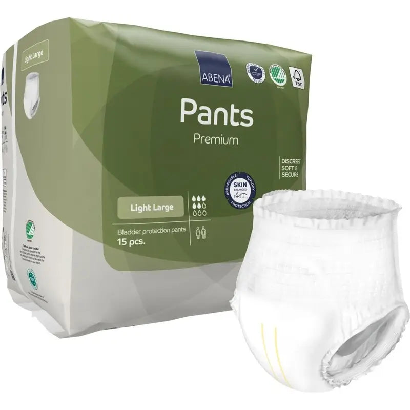 Abena Pants Premium Light Taglia L, 15 pezzi