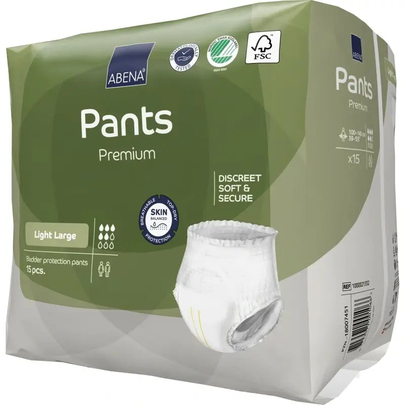 Abena Pants Premium Light Taglia L, 15 pezzi