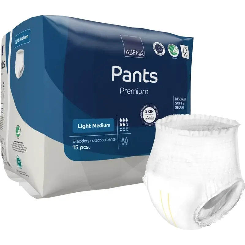 Abena Pants Premium Light Taglia M, 15 pezzi