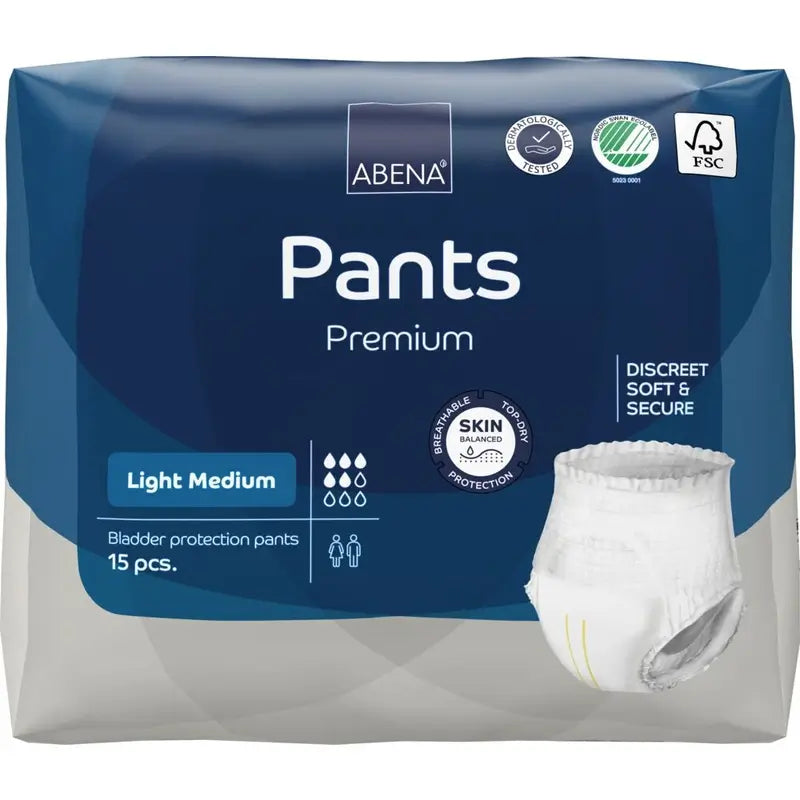 Abena Pants Premium Light Taglia M, 15 pezzi