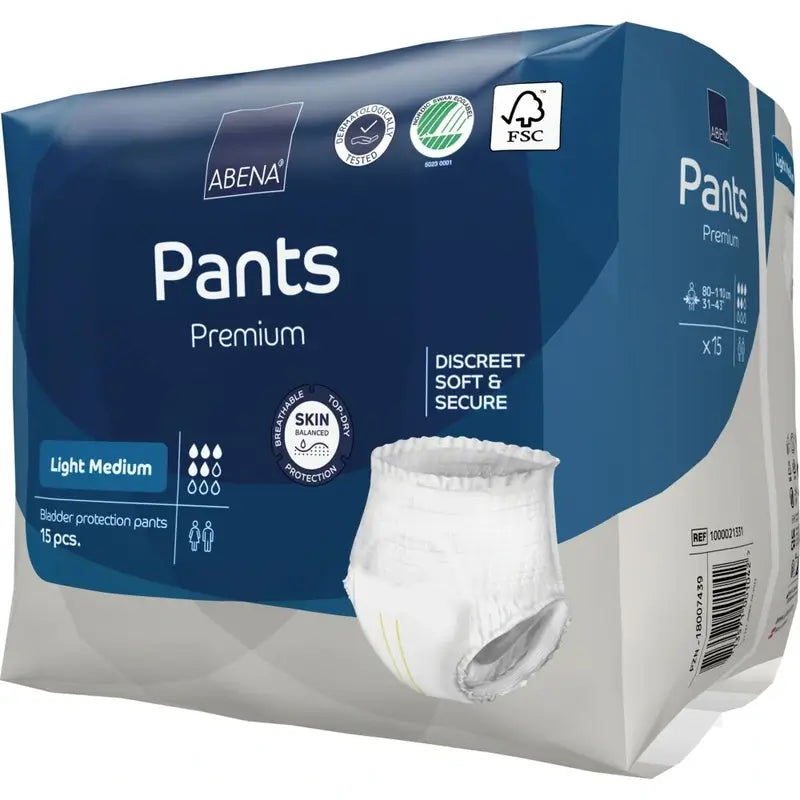 Abena Pants Premium Light Taglia M, 15 pezzi