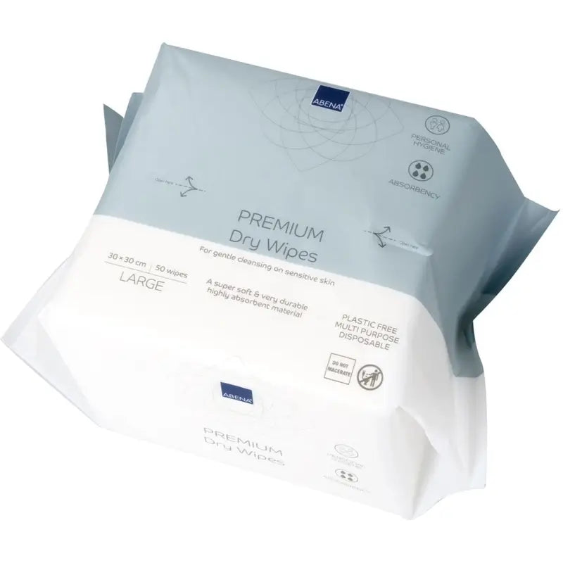 Abena Salviette secche multiuso Premium 30x30 cm, 50 pezzi
