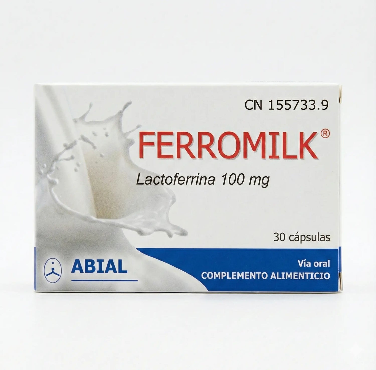 Abial Ferromilk Lattoferrina 100Mg. 30Cap.