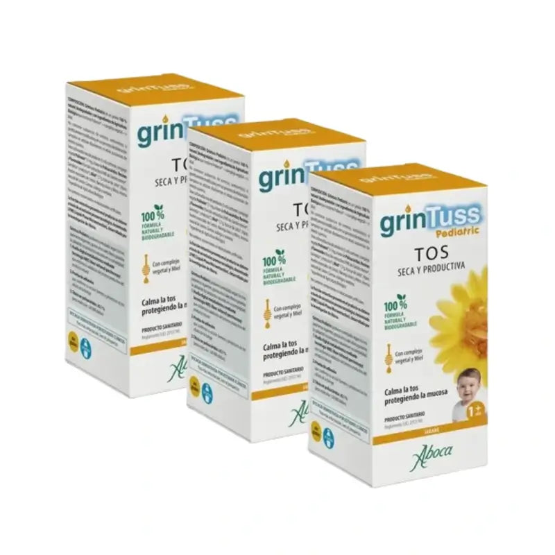 Aboca Grintuss Sciroppo Pediatrico, 3x180 gr