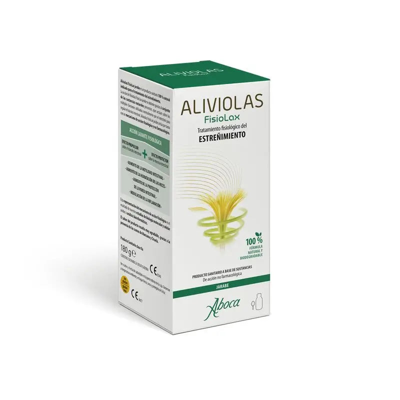 Aboca Aliviolas Fisiolax Sciroppo per la stitichezza, 180 g
