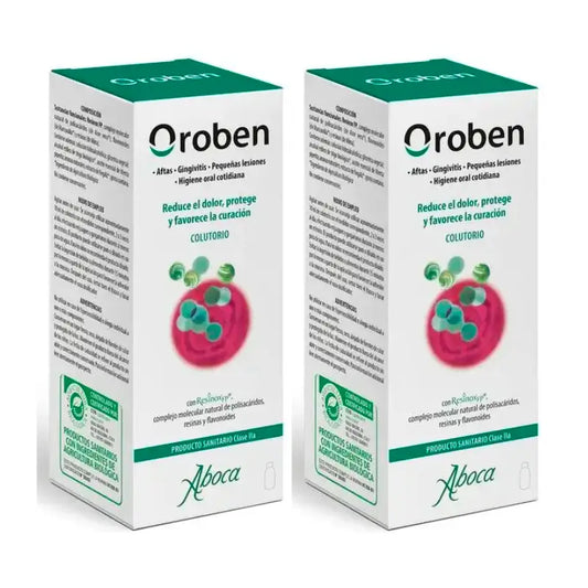 Aboca Oroben Aftagen Collutorio, 2x150 ml