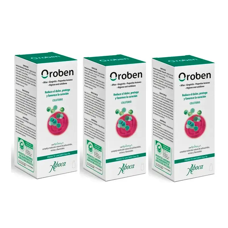 Aboca Oroben Aftagen Collutorio, 3x150 ml