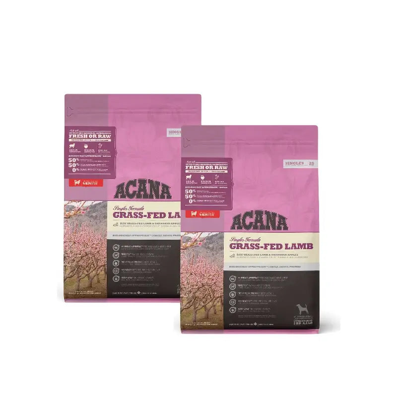 Acana Adult Singles Grass-Fed 2 kg mangime per cani, confezione da 2