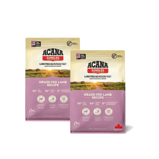 Acana Adult Singles Grass-Fed 2 kg mangime per cani, confezione da 2