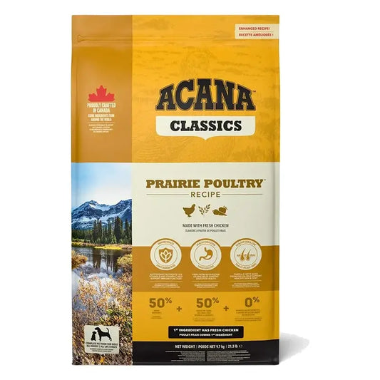 Acana Canine Adult Classics Prairie Poultry 9,7Kg cibo per cani