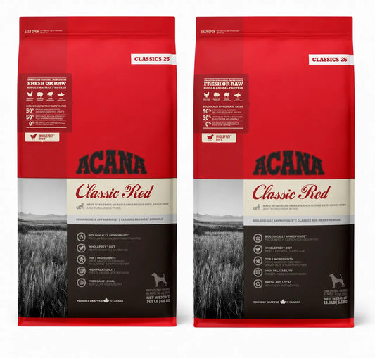 Acana Canine Adult Classics Red 14,5 Kg di cibo per cani , confezione da 2
