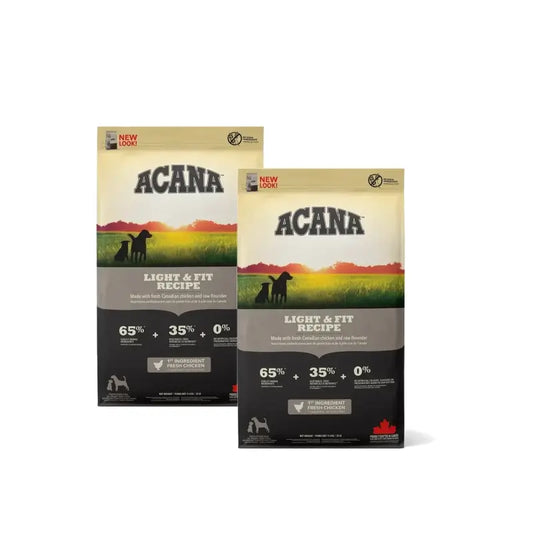 Acana Canine Adult Light, confezione da 2 x 2 kg di mangime per cani
