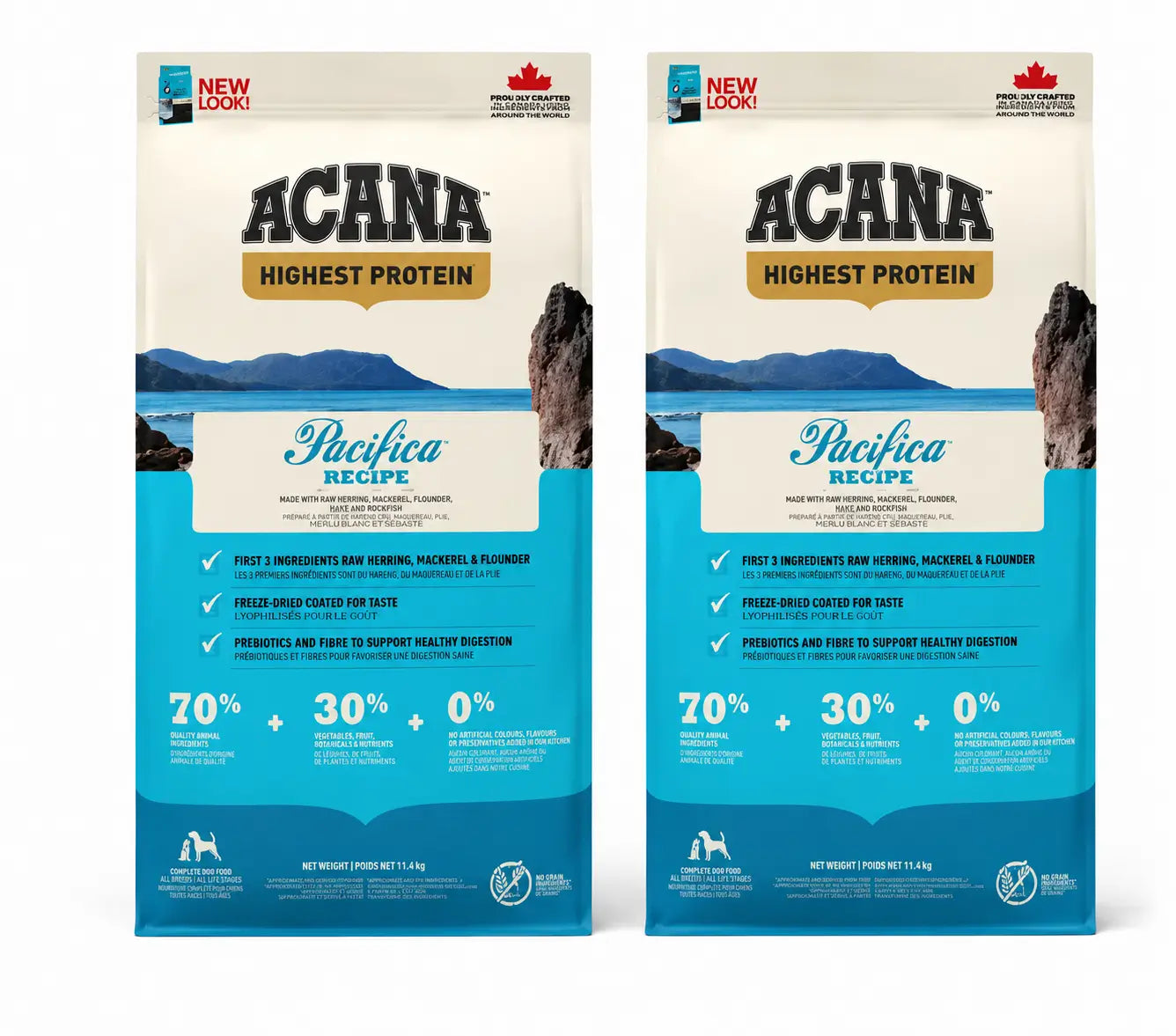 Acana Canine Adult Regionals Pacifica 11,4 Kg cibo per cani , confezione 2