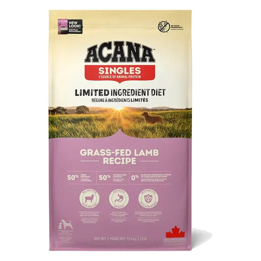 Acana Canine Adult Singles Grass Fed 11,4Kg cibo per cani
