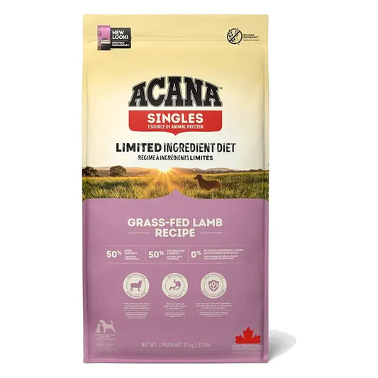 Acana Canine Adult Singles Grass Fed 17Kg cibo per cani