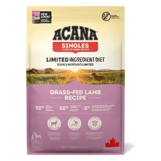 Acana Canine Adult Singles Grass Fed 6Kg cibo per cani