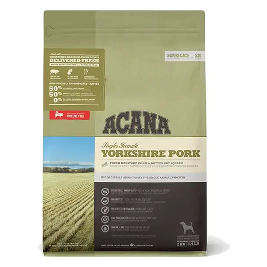 Acana Canine Adult Singles Yorkshire Pork 6Kg cibo per cani