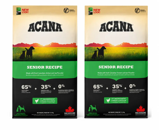 Acana Canine Senior 11,4 Kg cibo per cani , confezione da 2