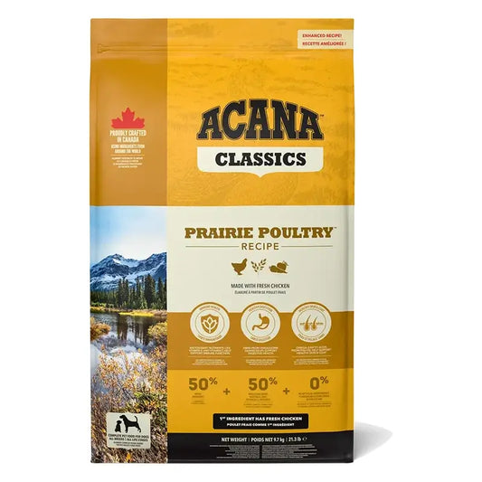 Acana Canine Adult Classics Prairie Poultry 14,5 kg, cibo per cani