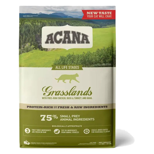 Acana Feline Adult Grasslands 1,8 kg di cibo per gatti